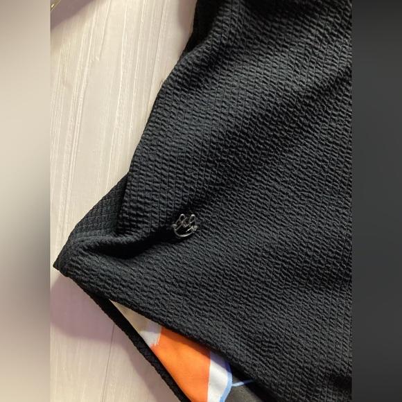 RARE Maaji 🍹 Classy Black Reversible Floral Plunge Tie One-Piece 🏖️🌸 - Picture 6 of 13